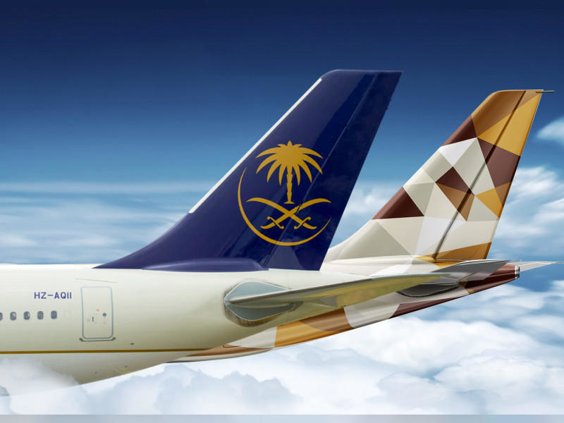 Etihad Airways and Saudia marked the first anniversary of their commercial partnership by announcing 12 new codeshare routes to key destinations in Asia and Europe Etihad Airways and Saudia marked the first anniversary of their commercial partnership by announcing 12 new codeshare routes to key destinations in Asia and Europe