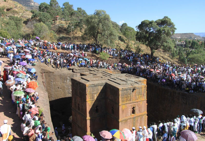 The Church of Saint George in Lalibela The Church of Saint George in Lalibela