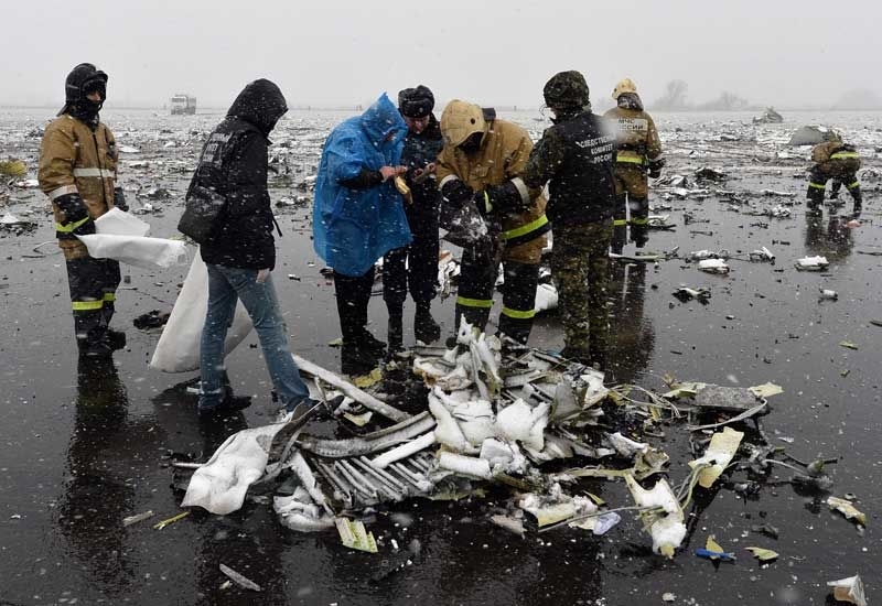 Image of the wreckage of the Boeing 737-800 which crashed in Russia. Image: File Image of the wreckage of the Boeing 737-800 which crashed in Russia. Image: File