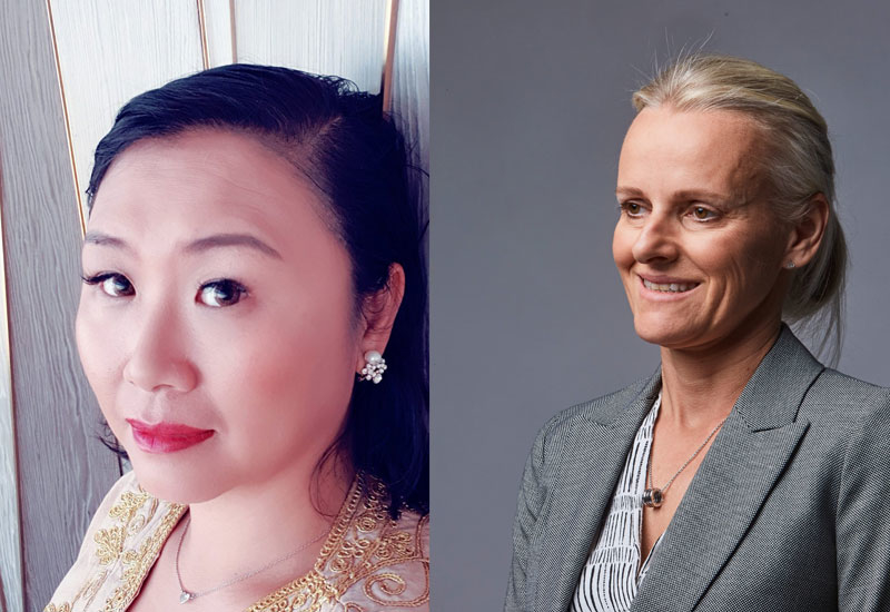 (Left to right) Peggy Li & Alison Grinnell (Left to right) Peggy Li & Alison Grinnell