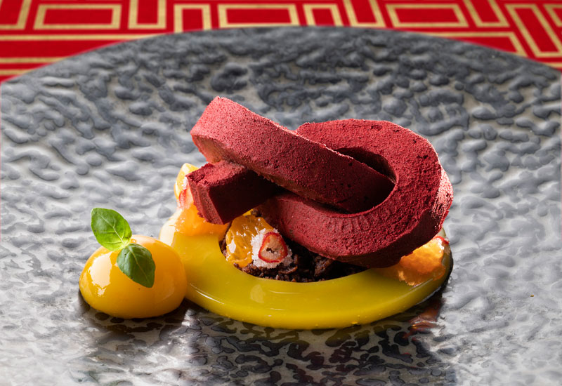 Named Lucky Jie, the dessert will be in the shape of a red knot Named Lucky Jie, the dessert will be in the shape of a red knot