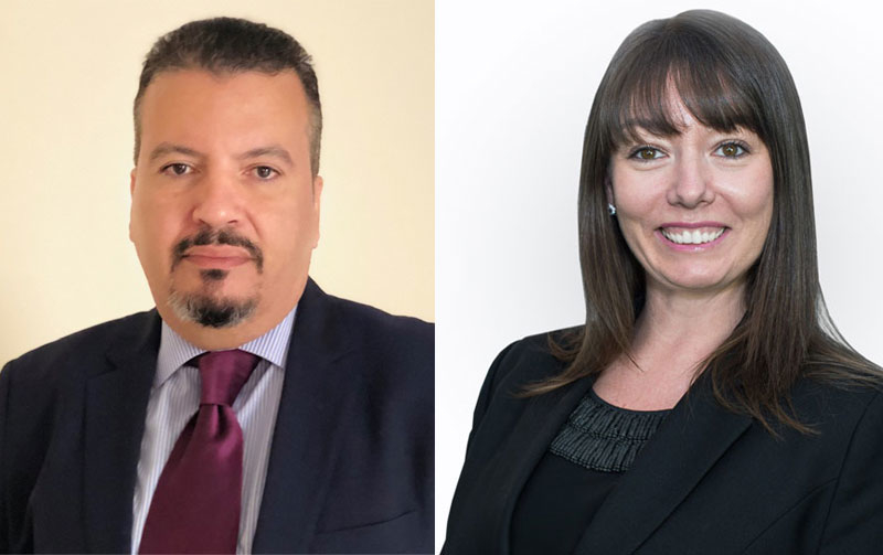(L-R) Rachid Benwahmane and Nicola Buckley (L-R) Rachid Benwahmane and Nicola Buckley