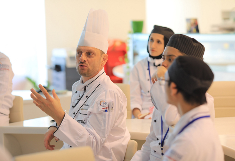 DCT organises a practical experience where students are trained under the direction of chef Christian Biesbrouck DCT organises a practical experience where students are trained under the direction of chef Christian Biesbrouck