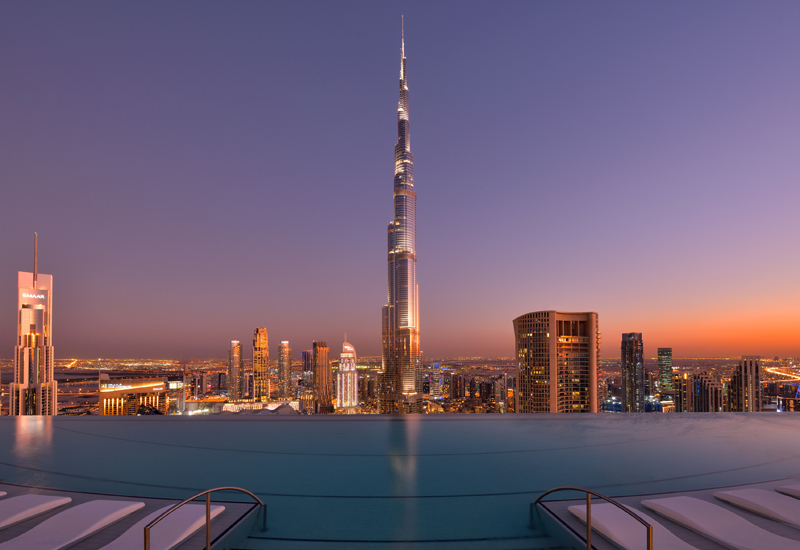 The view from Address Sky View’s infinity pool, Emaar Hospitality’s most recent property The view from Address Sky View’s infinity pool, Emaar Hospitality’s most recent property