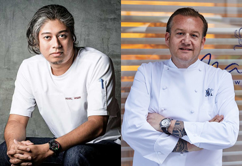 Chef Akmal Anuar and chef Michael White Chef Akmal Anuar and chef Michael White