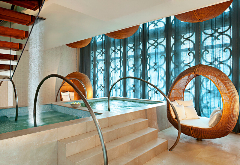 The spa relaxation area and Jacuzzi at the St. Regis Bangkok The spa relaxation area and Jacuzzi at the St. Regis Bangkok