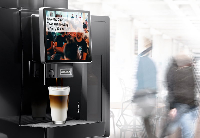 The remote service is available on Franke A-line fully automatic coffee machines The remote service is available on Franke A-line fully automatic coffee machines