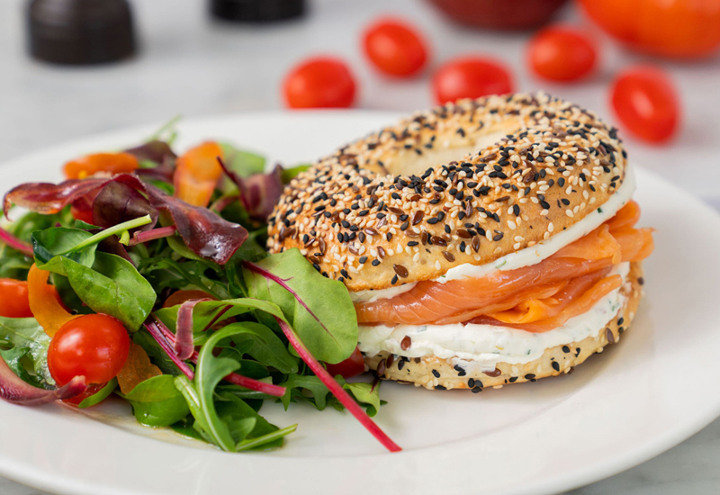 Smoked salmon bagel Smoked salmon bagel