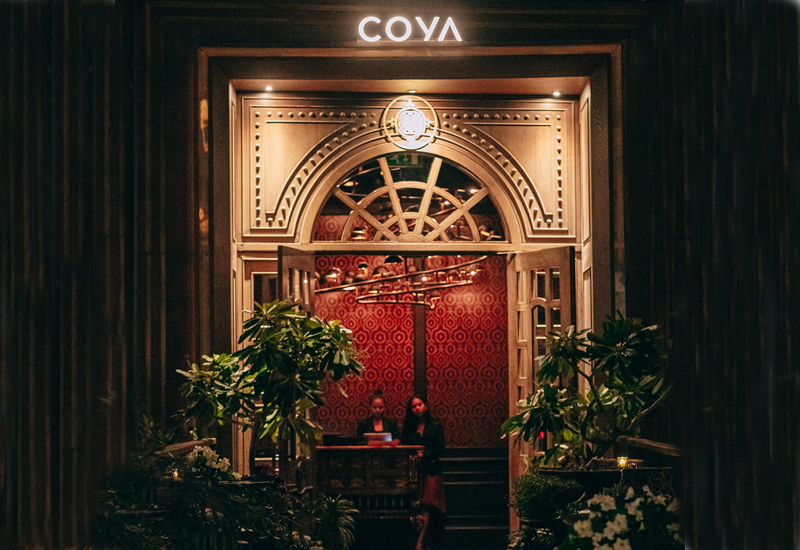 The entrance of Coya Dubai The entrance of Coya Dubai