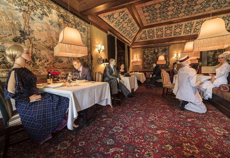 Inn at Little Washington showed how its dining room will look via Instagram Inn at Little Washington showed how its dining room will look via Instagram