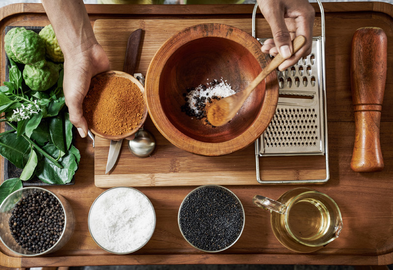 Spa treatments can be made using common household ingredients Spa treatments can be made using common household ingredients